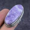 Lepidolite Stone Gemstone 925 Sterling Silver Gift Jewelry Ring Size 10