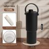 Кружка-термос с керамической внутренней колбой, 30 унций, с крышкой и трубочкой, Кофе-холодильник и ведерко для льда из нержавеющей стали