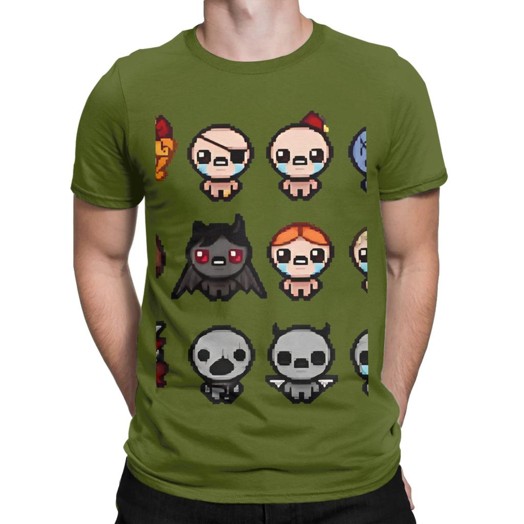 Футболка с забавной графикой персонажа The Binding Of Isaac, 100% хлопок. Футболки The Binding Of Isaac Rebirth, Топы для унисекс.