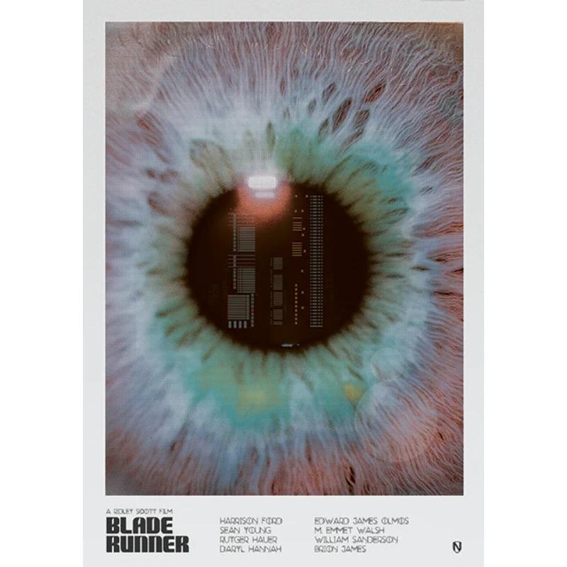 Ретро Фильм Бегущий по лезвию(1982) Классический научно-фантастический постер фильма Холст Живопись Настенное искусство Картины Винтажный Дом Клуб Кино Декор Подарок