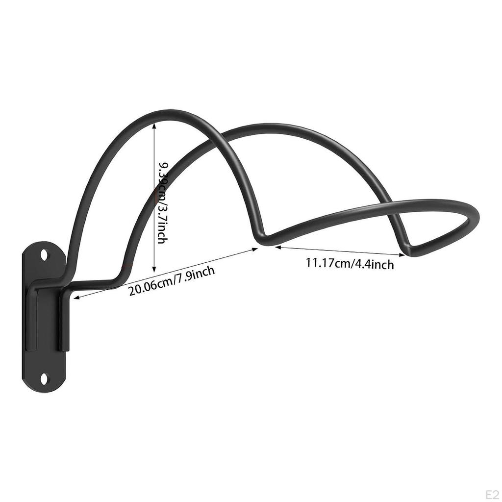 2 Pieces Wall Mounted Helmet Rack Hat Hanger, for Equestrian/Motorcycle/Baseball Multipurpose