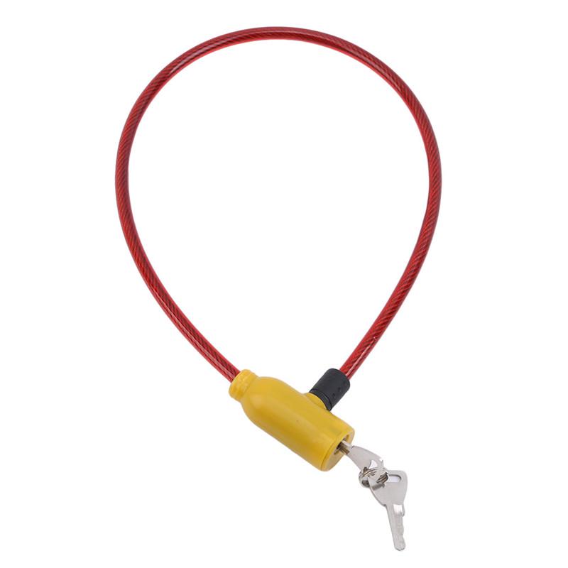 Bicycle Safety Lock Metal Universal Anti-Theft Bicycle Lock Motorcycle Wire Lock Safety Cable With Keys Outdoor Bike Supplies