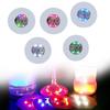 LED Coaster, LED Stickers, Round Coaster with 4 Changing Lights, Battery Powered for [235]