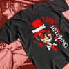 Футболка с принтом аниме Hellsing Алукард Подарок Вампир Комикс Футболка для мужчин и женщин Летняя Хлопковая Свободная Модная Топ с коротким рукавом