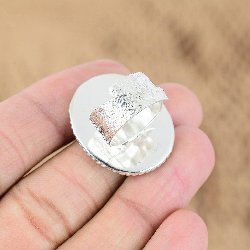 Овальное украшение из раковины «Глаз Шивы», кольцо-заявление об обещании жены, серебро 925 пробы