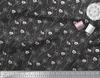 Soimoi Black Poly Crepe Fabric Dot|Leaves & Floral Artistic Decor Fabric Printed BTY 42 Inch