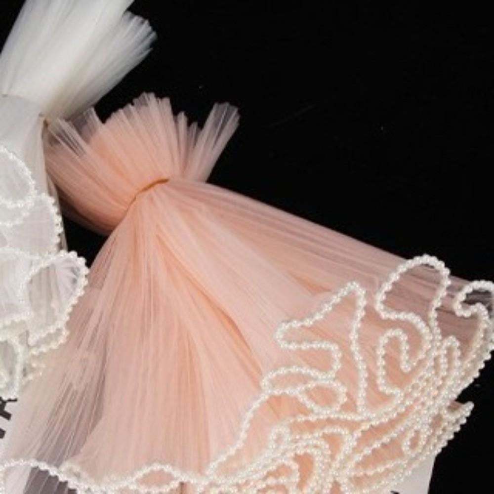 Pearl Lace Net Flower Wrap Paper Lace Mesh Bouquet Packaging Holiday Party Decoration