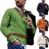 Spring And Autumn Men's Long Sleeve Sweater Striped Business Sweater