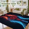 Crystal Velvet Square Rug Custom NameBolton Wanderers FC Pattern Non Slip Home Floor Decor Rug