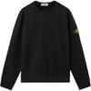 STONE ISLAND Классический однотонный пуловер с круглым вырезом из хлопка с начесом, унисекс, K2S156100028S0A20V0029