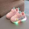 Spring and Autumn Baby Toddler Shoes Infant Children's Shoes Light Up White Shoes Baby Sports Shoes