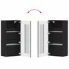 FLORIN 3 Piece TV Cabinet Set with Drawers Black Engineered Wood