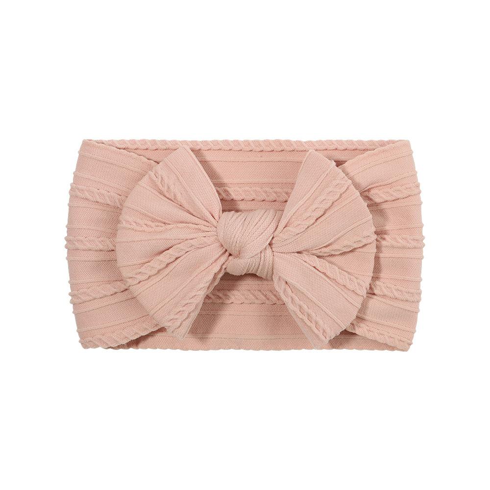 Детская повязка на голову, Эластичная повязка с широким краем и бантом