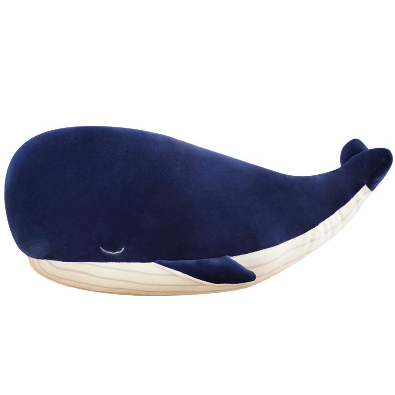 25-85cm Cartoon Super Soft Plush Toy Sea Animal Big Blue Whale Soft Toy Stuffed Animal Fish Children's Birthday Gift