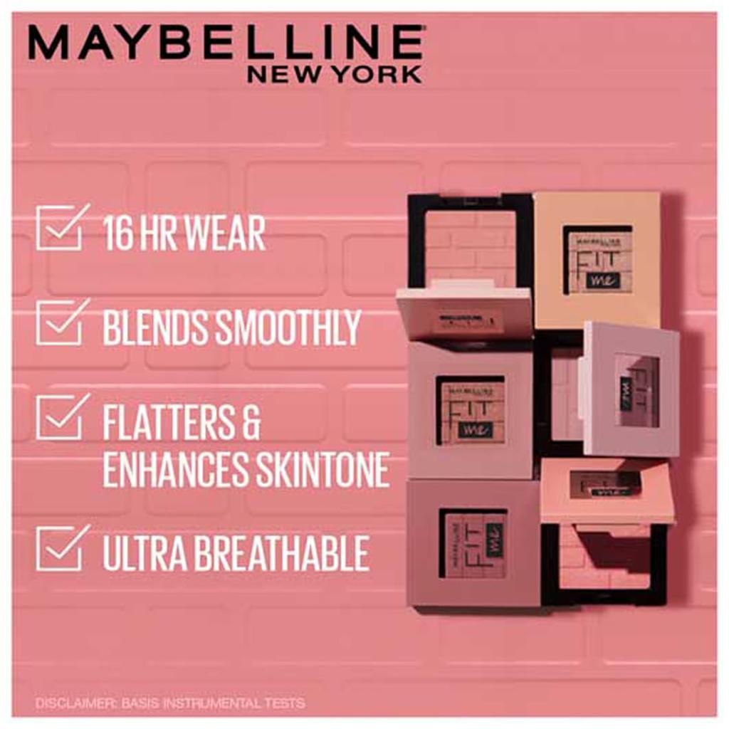 Maybelline New York Fit Me Mono Blush 40 Proud 4.5g Long-Lasting Lightweight Cheek Color Natural True Tone 16H Wear