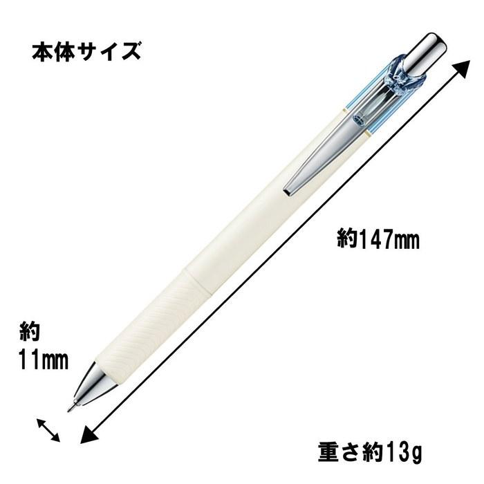 Шариковая ручка Pentel EnerGel Clena 0,4 мм, синий корпус, черные чернила (10 шт.)