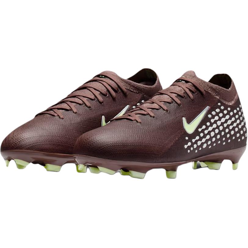 Nike Младший. Mercurial Vapor 16 Pro "Kylian Mbappé" Для твердого грунта Низкие GS Сливовый Затмение/Металлический Серебристый Детские Бутсы Красный HF5450-200