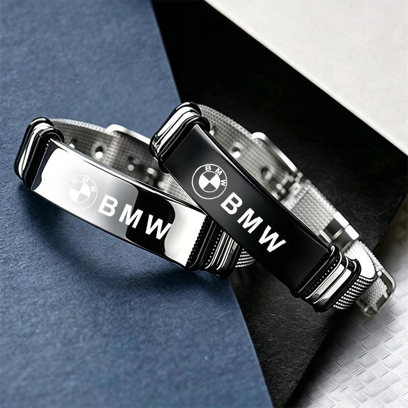 Bracelets Stainless Steel Adjustable Net Chain Bangle Personalized For BMW X1 X2 X3 X4 X5 X6 X7 GT E53 E70 E71 F25 E84 Keychain cyhk37