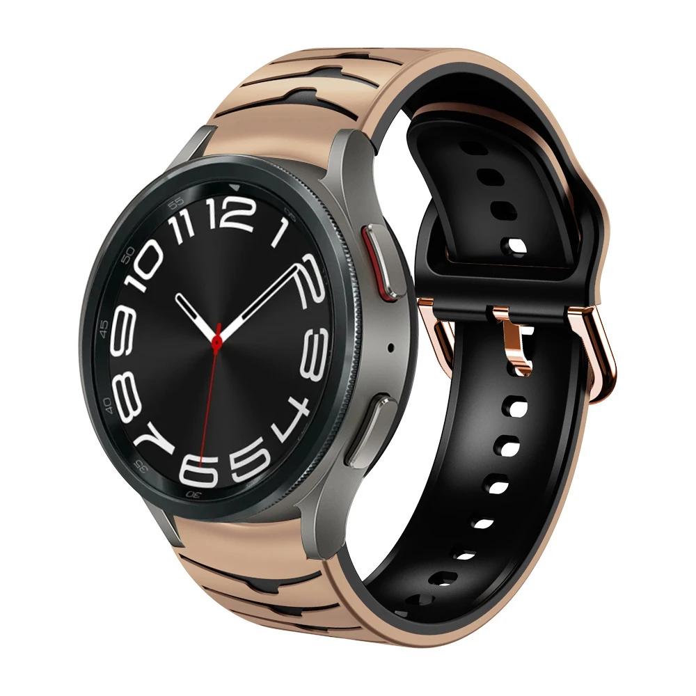 Силиконовый ремешок без зазоров для Samsung Galaxy Watch 7/6/5/4 44мм 40мм 5Pro 45мм Браслет Galaxy 6 Classic 47мм 43мм 46мм Correa