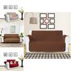 Luxurious Quilted Waterproof Sofa Slip Cover With Adjustable Elastic Strap And Pet Protection
