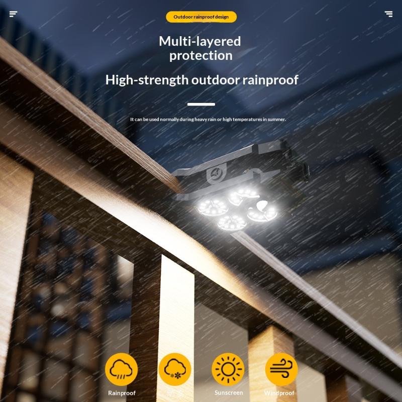 Upgraded Intelligent Sensing Solar Clip Lamp Outdoor Courtyard Lamp Garden Lighting Solar Wall Lamp