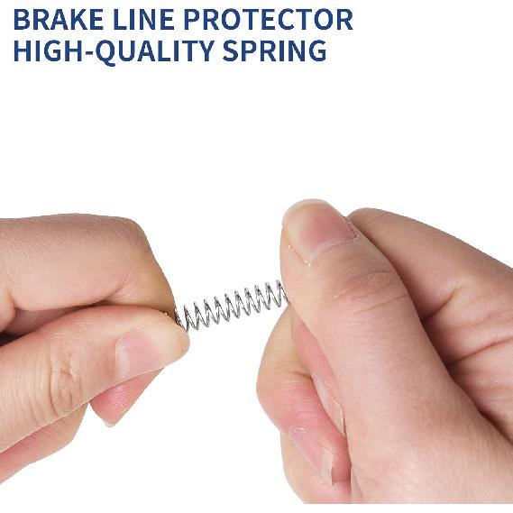 Brake Line Protector 3/16 Inch - 16 Ft Stainless Steel Premium Galvanized Guard Spring - Anti-Corrosion Gravel Shield For Truck, SUV, Off-Road