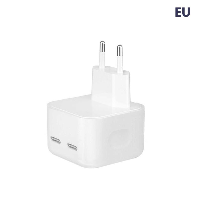 Зарядное устройство USB Type-C 50 Вт, двойное PD, портативное, USB-C, поддержка быстрой зарядки Type-C PD для iPhone 15 14 13 12 Pro Max 11 X, планшета