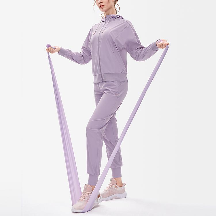 Fila Легкая спортивная вязаная худи с логотипом Athletics, высокая эластичность, дышащая, женская, цвет полуночный пурпурный A11W231504F-PU