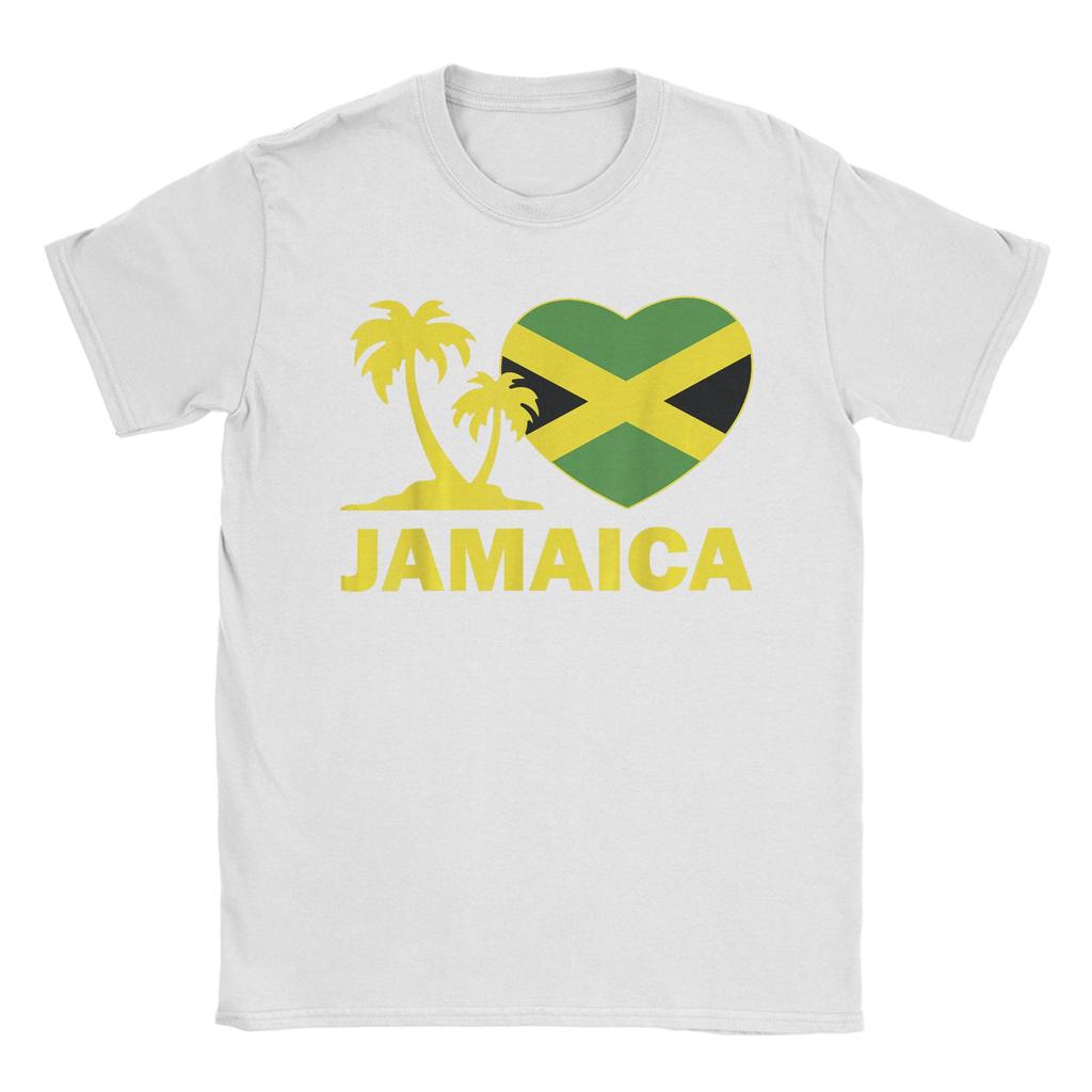 Оверсайз Футболка JamaicaShirt Я Люблю Флаг Ямайки Сердце Женская Унисекс Детская Девочки Футболка100% Хлопок Футболки для Унисекс Летние Топы