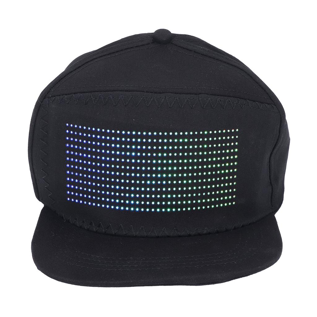 LED Hat Bluetooth APP Control Editing Programmable 12x36 Pixel Dot Colorful Matrix Funny Light Cotto
