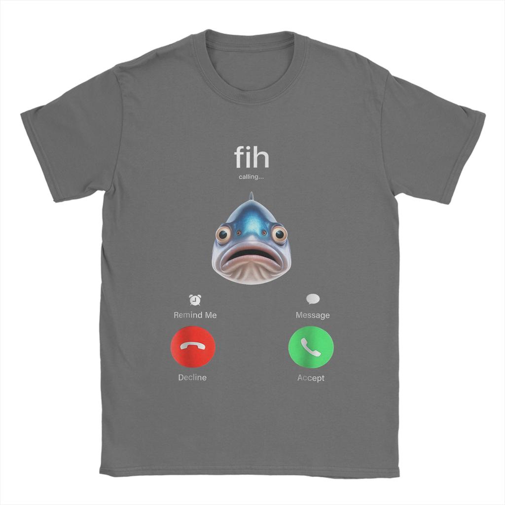 Мужские футболки Fih Calling Напомни мне Сообщение Смешные 100% Хлопок Футболки С коротким рукавом Футболки С круглым вырезом Одежда Подарок на День рождения