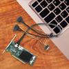 Адаптер SlimSAS 8X на 2*U.2 NVMe, кабель SFF-8654 74pin на 2*SFF-8639 68pin, линия данных SlimSAS