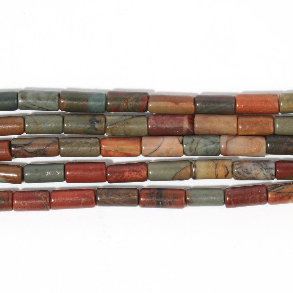 Оптовая продажа 9x4 мм круглые трубчатые бусины натуральный аметист красная яшма лабрадорит агат камень бусины для изготовления ювелирных изделий браслет своими руками