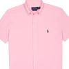 Polo Ralph Lauren SS24 Рубашка с коротким рукавом и вышивкой логотипа Pony для мужчин, розовая 710802629-001