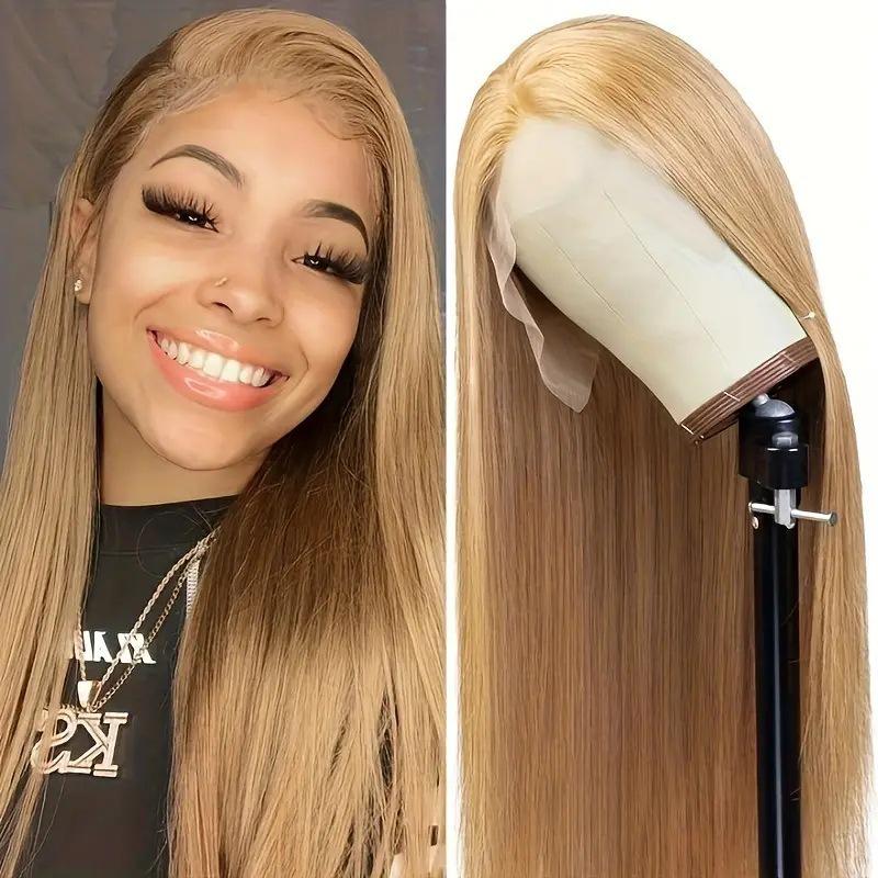 Long Straight Lace Front Wig - High-Temperature Fiber, African-Inspired, Female Headcover