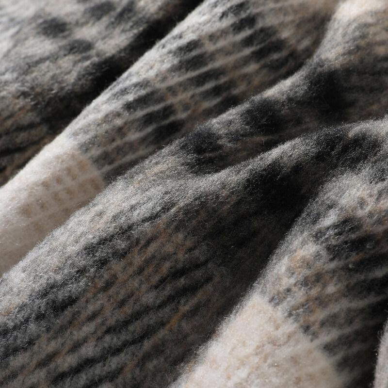 Cozy Up High Street Men's Plaid Shirt Jacket Vintage Double Pockets Designer Loose Cardigans Cargo Work Shirts Daily Couple Clothes