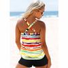 Women New Design Printing Tankini Swimsuit Bikini Set Summer Bathing Suit Retro Beach Wear Bikini Loose Size Monokini Swimwear