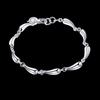 925 Sterling Silver Bracelet Drop Chain for Women Lady Fashion Charm Jewelry Wedding Noble Gifts