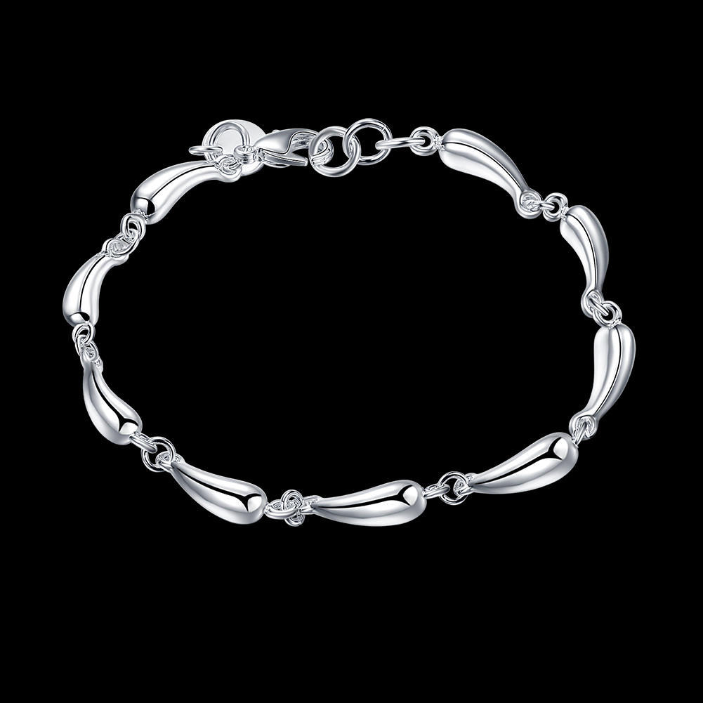 925 Sterling Silver Bracelet Drop Chain for Women Lady Fashion Charm Jewelry Wedding Noble Gifts