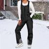 Waterproof Ski Pants Women Ski Bib Insulated Overalls Thickened Adjustable Shoulder Strap