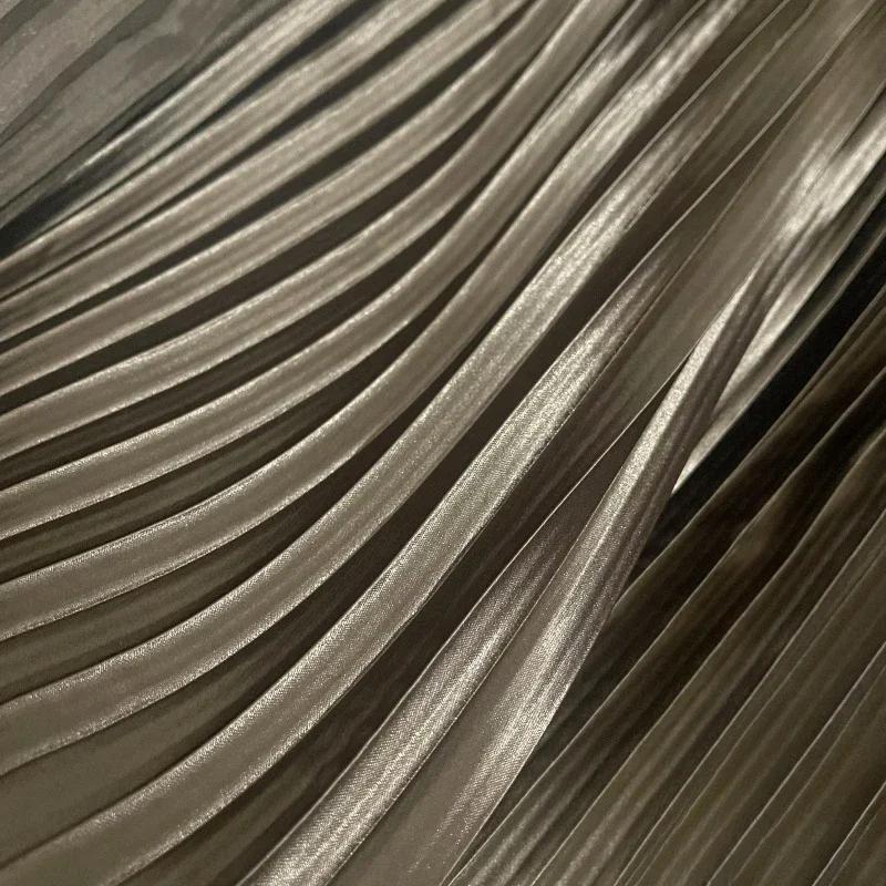 100x150 см плиссированная атласная ткань для рукоделия платье юбка костюм одежда ткань для шитья своими руками мягкая глянцевая гладкая однотонная