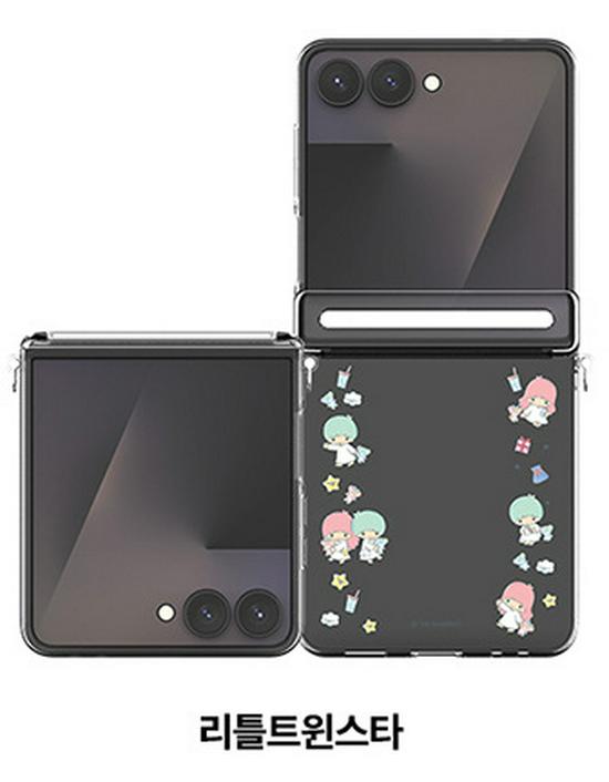 Корейский прозрачный чехол Hello Kitty & Friends для Samsung Z Flip 7