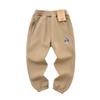 2023 Children's Windproof Winter Sports Pants - Velvet Casual Pants for Boys with Panda Design