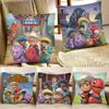Dino Ranch Pillow Case Fashion Square Pillowcase Bedroom Sofa Room Ins Decoration Leisure