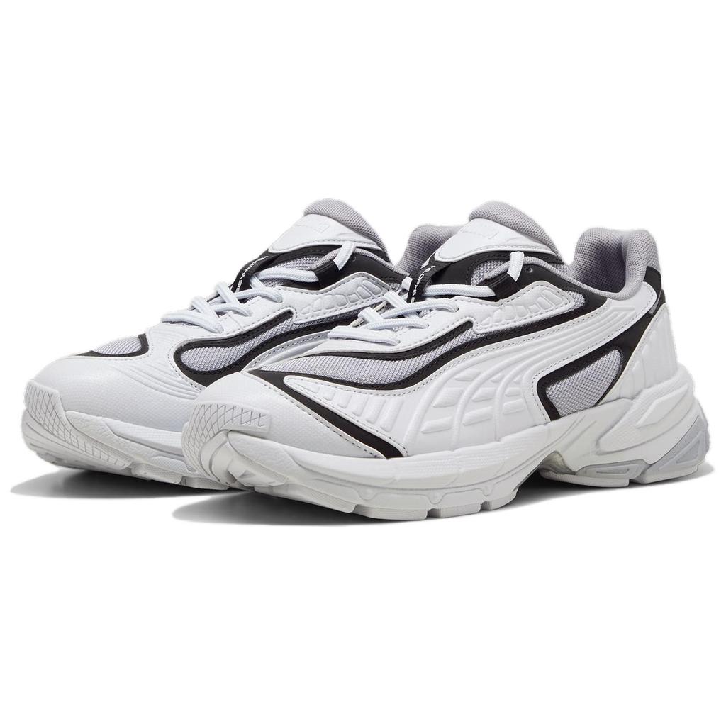Puma Velophasis 002 Comfortable Stylish Non-Slip Durable Low-Top Running Shoes Unisex Sneaker White Black 395359-01