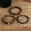 Fashion Tiger Eye Bangles Men 4-12mm Natural Energy Stone Beads Reiki Healing Bracelets for Women Jewelry Pulseras Gift