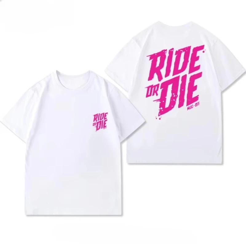 2026 Новая велоодежда Ride or Die Свободная летняя хлопковая футболка MUCOFF с коротким рукавом для мужчин и женщин Топы