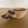 Water Mug Hand Carved Fox Crafted Nordic Style Animals Head Image Cup Home