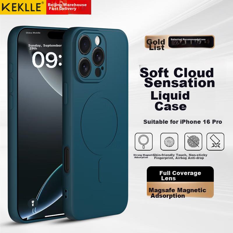 Skin-Friendly MagneticIPhone 16 Pro Case, Apple 16 Pro Protective Cover, Skin-Friendly Liquid Silicone Magnetic Full-Cover Soft Case, Royal Blue