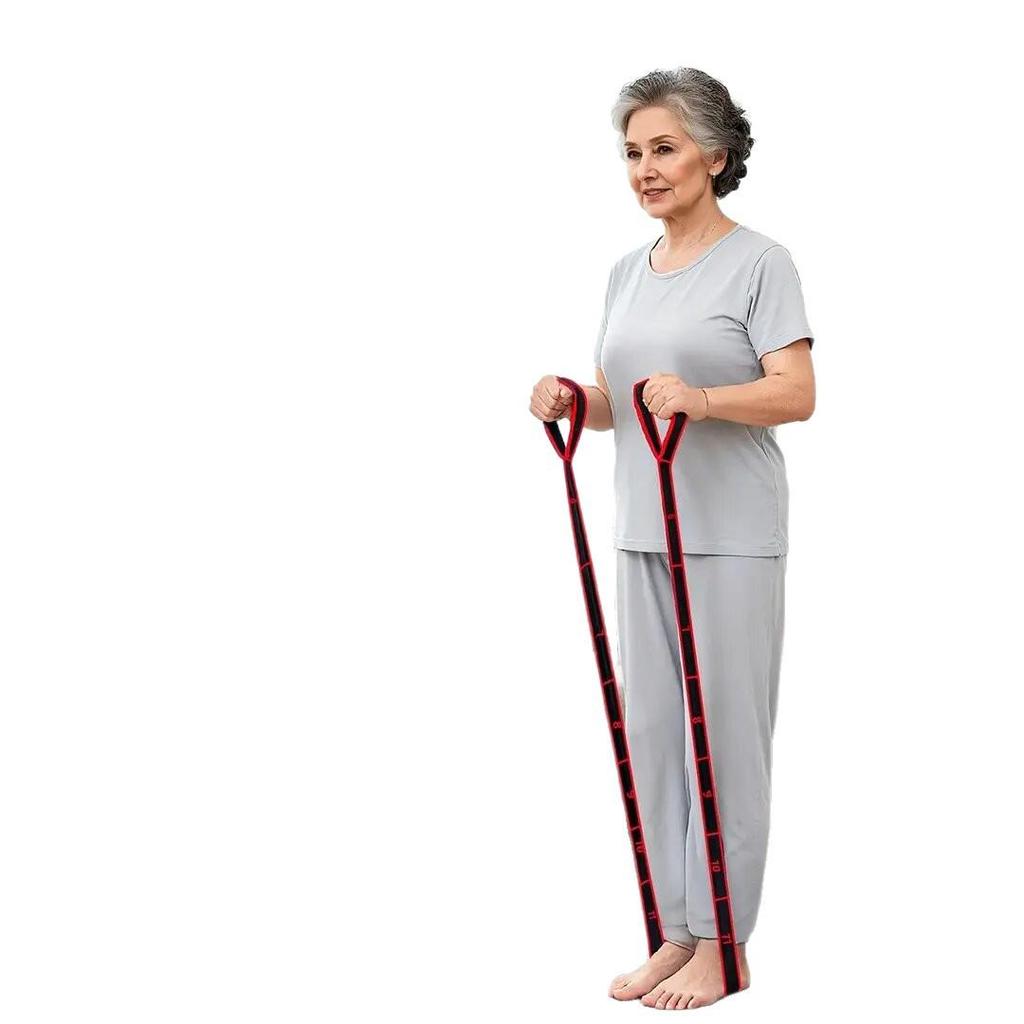 Эластичная лента-эспандер со шнурком для наращивания мышечной массы и тренировок - Идеально подходит для тренировок ягодиц и ног для людей среднего и пожилого возраста